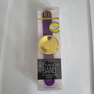 BTL Braider BAND Adjustable Band Gel Pot Purple Hair Tool Braid